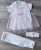 Комплект Findik "Бантик" молочно-рожевий, дівчинка 3-6 місяців, фото