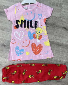 Костюм «Smile» рожевий, дівчинка 3-4-5-6 років
