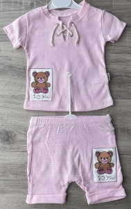 Костюм «Ведмедик» рожевий, дівчинка 1 рік
