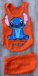 Костюм «Stitch» помаранчевий, унісекс 9-18-24 місяців