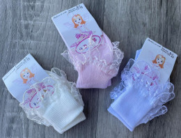 Шкарпетки ADN «Рюші» мікс кольорів, дівчинка 1-2 роки