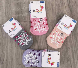 Шкарпетки ADN «Горошок» мікс кольорів, дівчинка 0-12 місяців