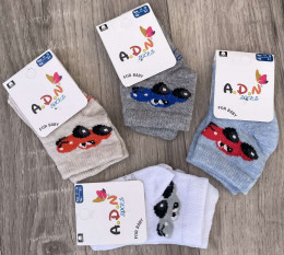 Шкарпетки ADN «Машинка» мікс кольорів, хлопчик 0-12 місяців