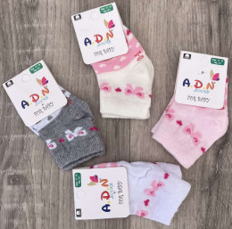 Шкарпетки ADN «Бантики» мікс кольорів, дівчинка 0-12 місяців