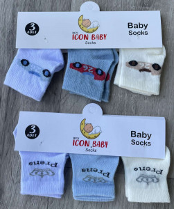 Шкарпетки Icon Baby «Prens» мікс кольорів, хлопчик 0-12 місяців