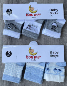 Шкарпетки Icon Baby «Малюнки» мікс кольорів, хлопчик 0-12 місяців