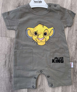 Песочник Murat «Lion King» хаки, мальчик 3-6-9-12 месяцев