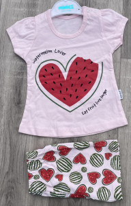 Костюм Minice "Watermelon love" рожевий, дівчинка 9-12-18 місяців