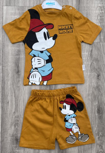 Костюм Minice «Mickey» горчичный, мальчик 9-12-18 месяцев