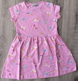 Платье Liliboom «Единорожки» розовый, 3-4-5-6-7 лет