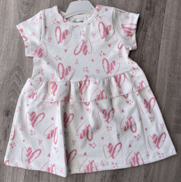 Платье CHN «Сердечки» молочный, 3-4-5-6 лет