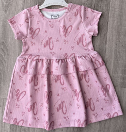 Платье CHN «Сердечки» розовый, 3-4-5-6 лет