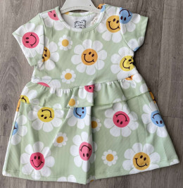 Платье CHN «Ромашки» оливковый, 3-4-5-6 лет