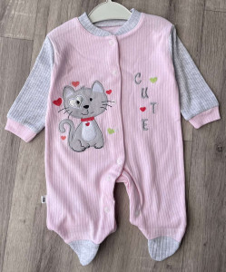 Человечек Kids Wear «Cute» светло-розовый, девочка 0-3-6 месяцев