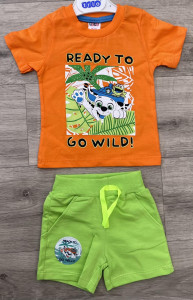 Костюм Trio «Ready to go wild!» оранжевый, мальчик 9-12-18-24 месяцев