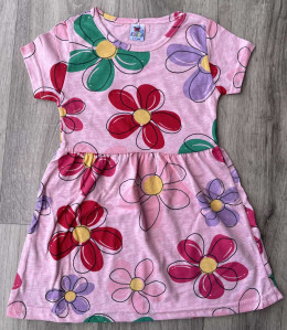 Платье Kubba «Ромашки» розовый, 2-3-4-5-6 лет