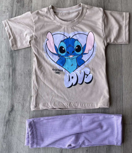 Костюм «Stitch Love» сиреневый, девочка 2-3-4-5 лет