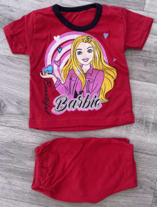 Костюм "Barbie" червоний, дівчинка 6-9-12-24 місяців