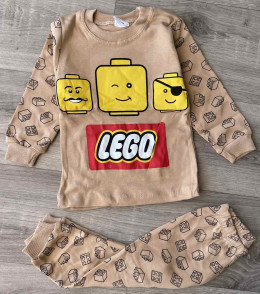 Піжама Supermini "Lego" коричневый, хлопчик 1-2-3 років
