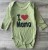 Боди Findik "I❤️mama" хаки, унисекс 3-6-9-12-18 месяцев, фото 1
