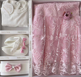 Комплект Baby Biss "Трояндочка" рожевий, дівчинка 3-6 місяців