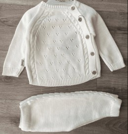 Костюм Becol "Гудзики" молочний, дівчинка 6-9-12 місяців