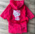 Халат "Hello kitty" малиновий, дівчинка 1-3-5-7-9 років, фото