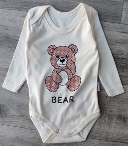 Боди Findik "Bear" молочный, унисекс 3-6-9-12-18 месяцев