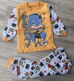 Пижама "Batman" желтая, мальчик 2-3-4-5-6 лет