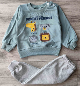 Костюм Herry “Forest friends» зелений, хлопчик 6-9-12-18 місяців