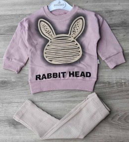 Костюм «Rabbit Head» фиолетовый, девочка 6-9-12-18 месяцев