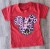 Футболка "Mickey mouse" красний, девочка 1,5-2-3-4-5  лет, фото