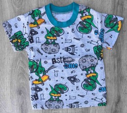 Футболка «Dino» серый, мальчик 1-2-3-4-5 лет