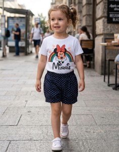 Костюм "Minjie" белый, девочка 1-2-3-4-5 лет
