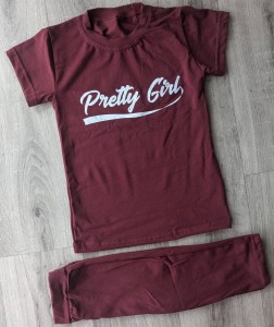 Костюм "Pretty girl" бордовый, девочка 2-3-4-5 лет