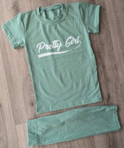 Костюм "Pretty girl" оливковый, девочка 2-3-4-5 лет