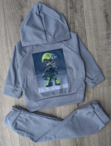 Костюм " Bizarre" серый, мальчик 9-12-24-36 месяцев