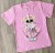 Футболка "Ведмедик" рожевий, дівчинка 5-6-7-8 років, фото