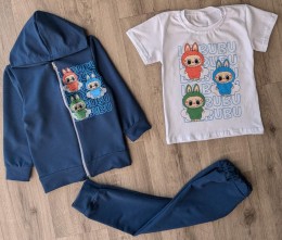 Костюм «Лабубу» синий(темный), мальчик 3-4-5-6 лет