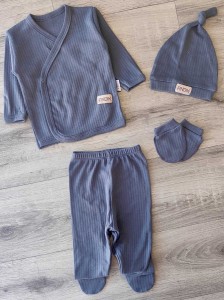 Комплект Findik "Однотонний" сірий(графітовий), унісекс 3 місяців