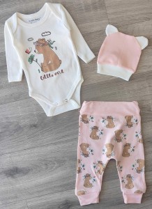 Комплект Findik "Little one", персиковый, девочка 3-6-9  месяцев