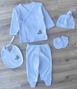 Комплект Findik "Машинка", блакитний, хлопчик 3 місяця