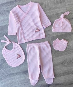 Комплект Findik "Машинка", рожевий , дівчинка 3 місяця