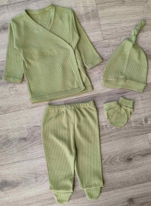 Комплект Findik "Love", зелений(олівка), унісекс 3 місяця