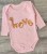 Боди Findik "Love" персиковый, девочка 3-6-9-12-18 месяцев, фото