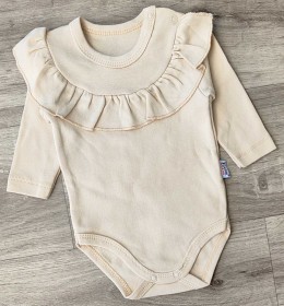 Боди Findik «Однотонный» бежевый, унисекс 3-6-9-12-18 месяцев