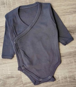 Боди Findik "Однотонный" серый(графитовый), унисекс 3-6-9-12-18 месяцев