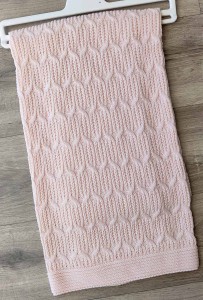 Плед Tricomer «Косичка округ» рожевий(пудра), дівчинка100*110