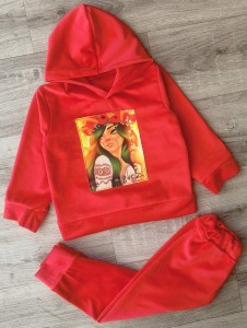 Костюм «Мавка» красный, девочка 3-5-7-9 лет