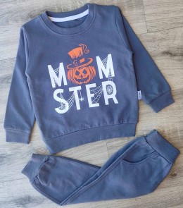 Костюм Mixima  "Гарбуз" сірий(графітовий), хлопчик 1-2-3-4 років